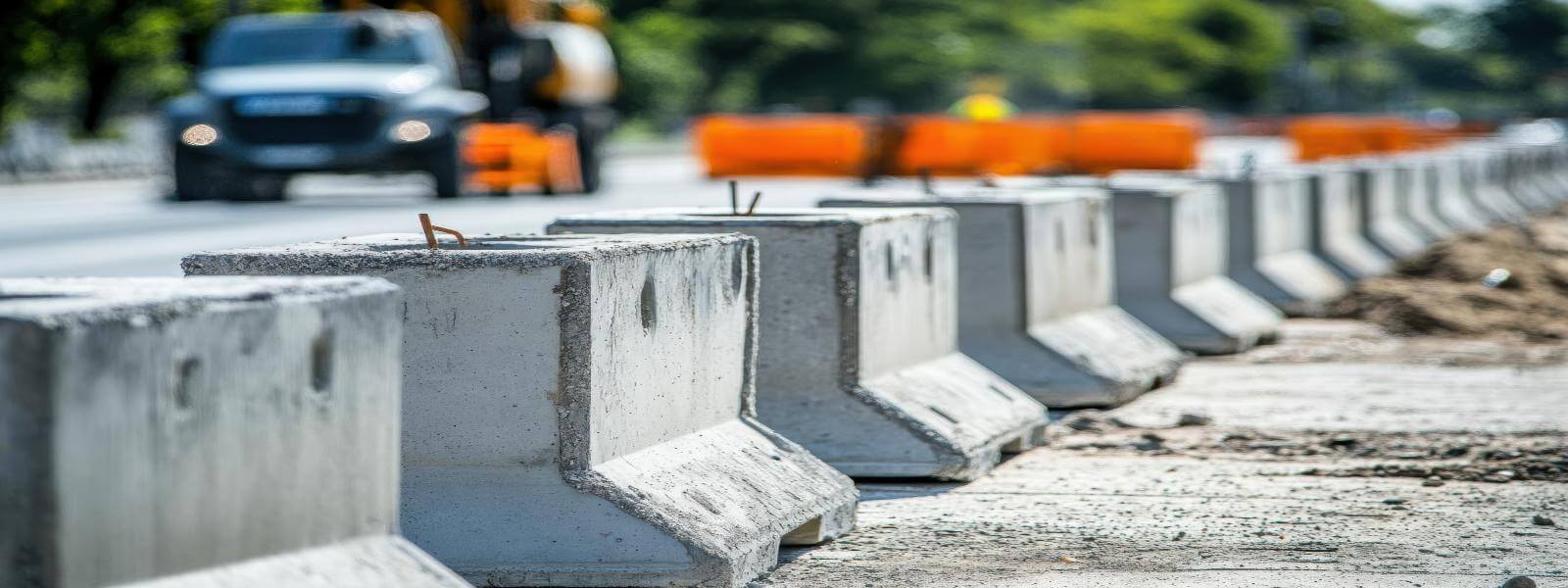 Concrete Barrier Blocks in Dovecot
